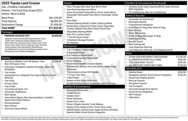 toyota land cruiser 2025 JTEABFAJ1SK048053 image toyota land cruiser 2025 JTEABFAJ1SK048053 image